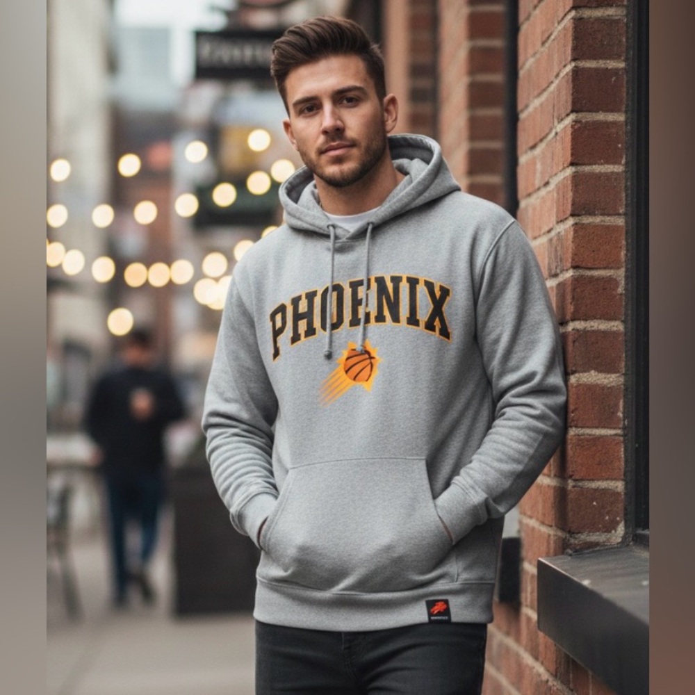 Sportiqe Phoenix Suns Retro Sunburst Tri-Blend Hoodie - Large - NWT